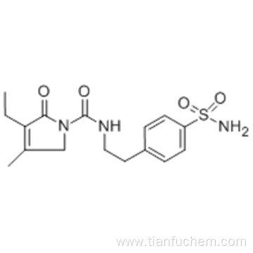 4-[2-[(3-Ethyl-4-methyl-2-oxo-3-pyrrolin-1-yl)carboxamido]ethyl]benzenesulfonamide CAS 119018-29-0